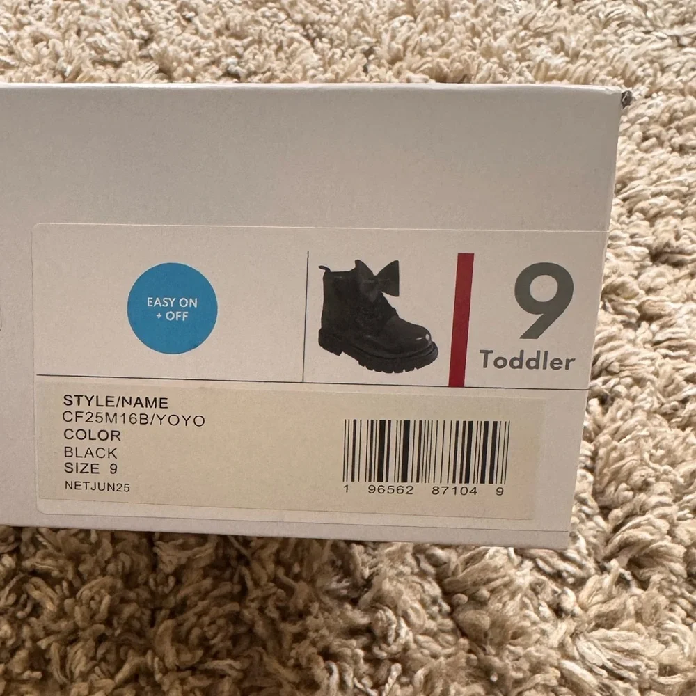 Carter's Yoyo Toddler Girls Boots With Bow Accent. NWB - Picture 7 of 10